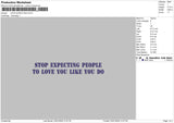 Expecting Text Embroidery File 6 sizes