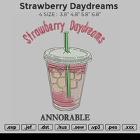 Strawberry Daydreams Embroidery