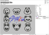 Animalkids V2 Embroidery File 6 sizes