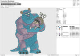 SULLY AND BOO Embroidery