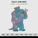 SULLY AND BOO Embroidery