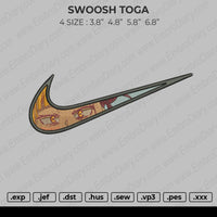 Swoosh Toga Embroidery