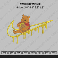 swoosh winnie melt Embroidery