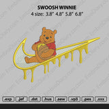 swoosh winnie melt Embroidery