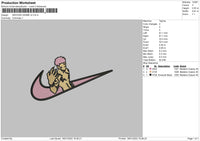 Swoosh Anime 02 Embroidery