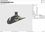 Swoosh Batman V3 Embroidery File 6 sizes