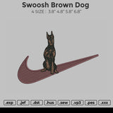 Swoosh Brown Dog