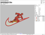 Swoosh Flash Embroidery