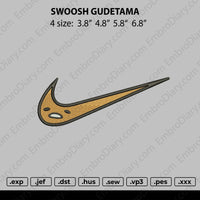 swoosh emoticon gudetama Embroidery