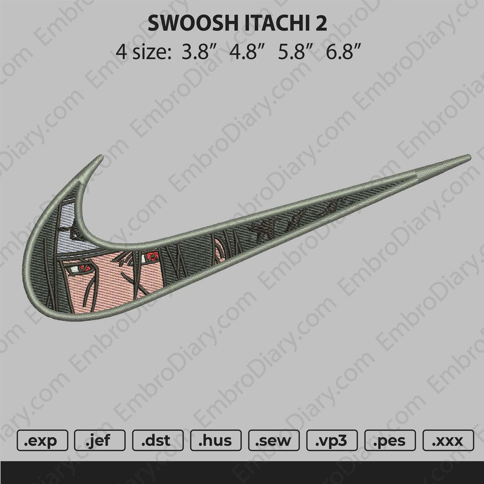 Swoosh Itachi 02 Embroidery – embrostudio