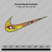 Swoosh Naruto Evolution Embroidery