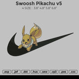 Swoosh Pikachu V5 Embroidery