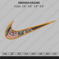 Swoosh Sasuke Embroidery