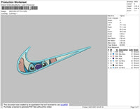 Swoosh Stitch Embroidery