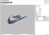 Swoosh Venom Embroidery File 6 sizes