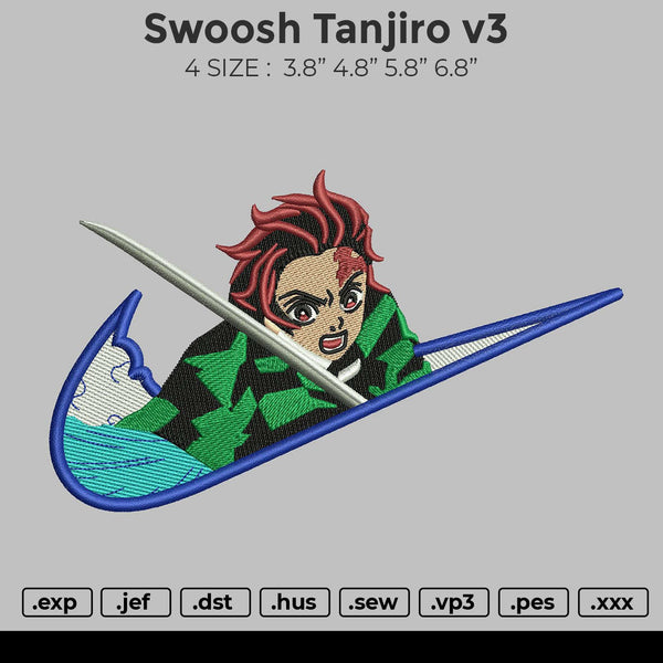 Swoosh Tanjiro Embroidery