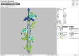 Flowers0702 Embroidery File 6 sizes