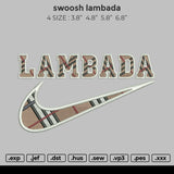 Swoosh Lambada Embroidery