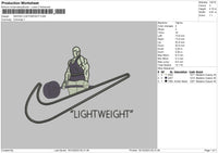 Swoosh Gym Embroidery File 6 sizes