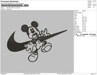 Swoosh Mickey Embroidery