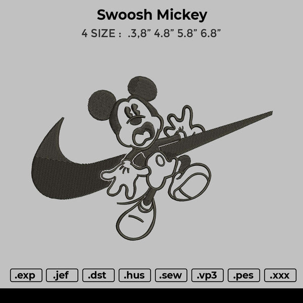 Swoosh Mickey Embroidery