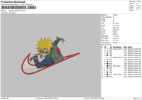 Swoosh Minato Embroidery File 6 sizes