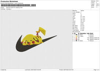 Swoosh Pikachu Sleeping