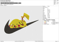 Swoosh Pikachu Sleeping