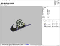 Swoosh 05 Anime Embroidery