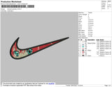 Swoosh Anime 002 Embroidery