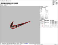 Swoosh Anime 004 Embroidery