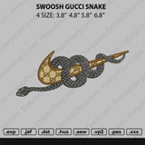 Swoosh Gucci Snake embroidery