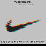 Swoosh Glitch Embroidery