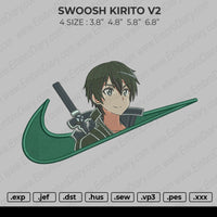 Swoosh Kirito V2 Embroidery