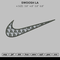 Swoosh LA Embroidery