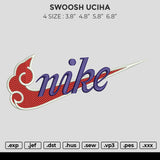 Swoosh Uciha Embridery