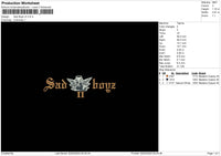 Sadboy V3 Embroidery File 6 sizes