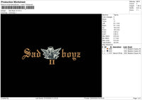 Sadboy V3 Embroidery File 6 sizes