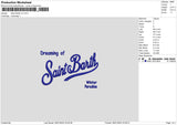 Saint B02 Embroidery File 6 sizes