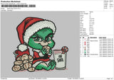 Santa Grinch 02 Embroidery File 6 sizes