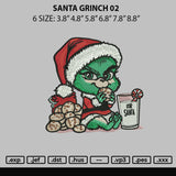 Santa Grinch 02 Embroidery File 6 sizes