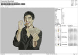 Scarface Ai Embroidery File 6 sizes