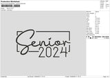 Senior Embroidery File 6 sizes