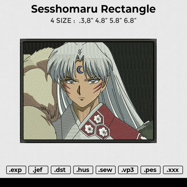 Sesshomaru Rectangle Embroidery