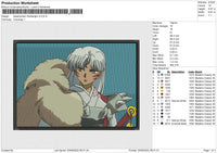 Sesshomaru Rectangle v2 Embroidery