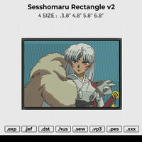 Sesshomaru Rectangle v2 Embroidery