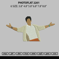 Photoflat 2201 Embroidery File 6 sizes