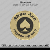 Shoe Ace Embroidery