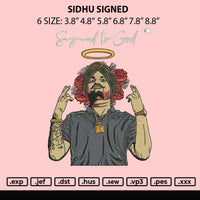 Sidhu Signed Embroidery