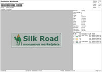 Skill Road Embroidery File 6 sizes